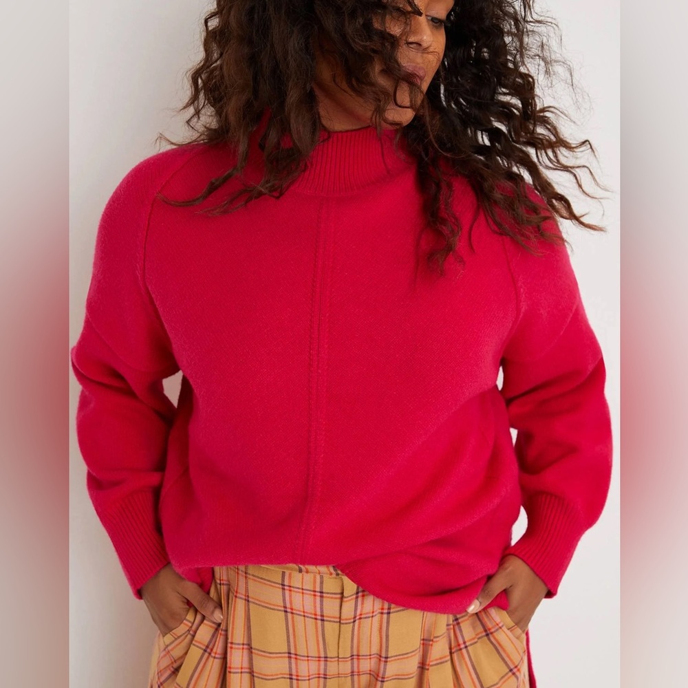 Maeve Anthropologie Tunic Sweater Pink - XSmall